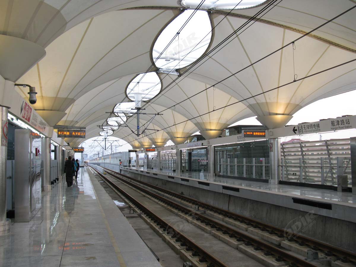 Tensile Structures for Light Rail, Bullet Train, Metro, High Speed Railway Station