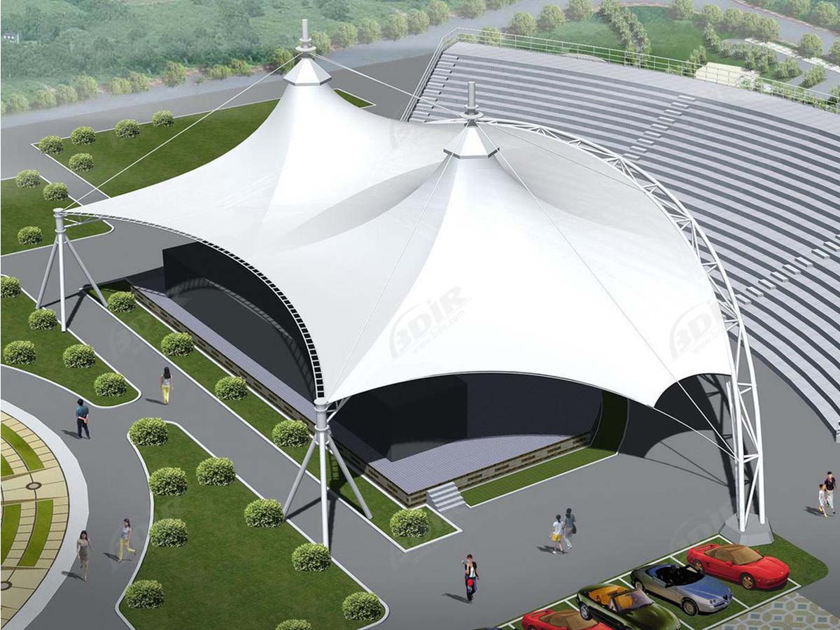 Trekstructuren voor Muziekpaviljoen, Concertstadion, Buitenevenementen