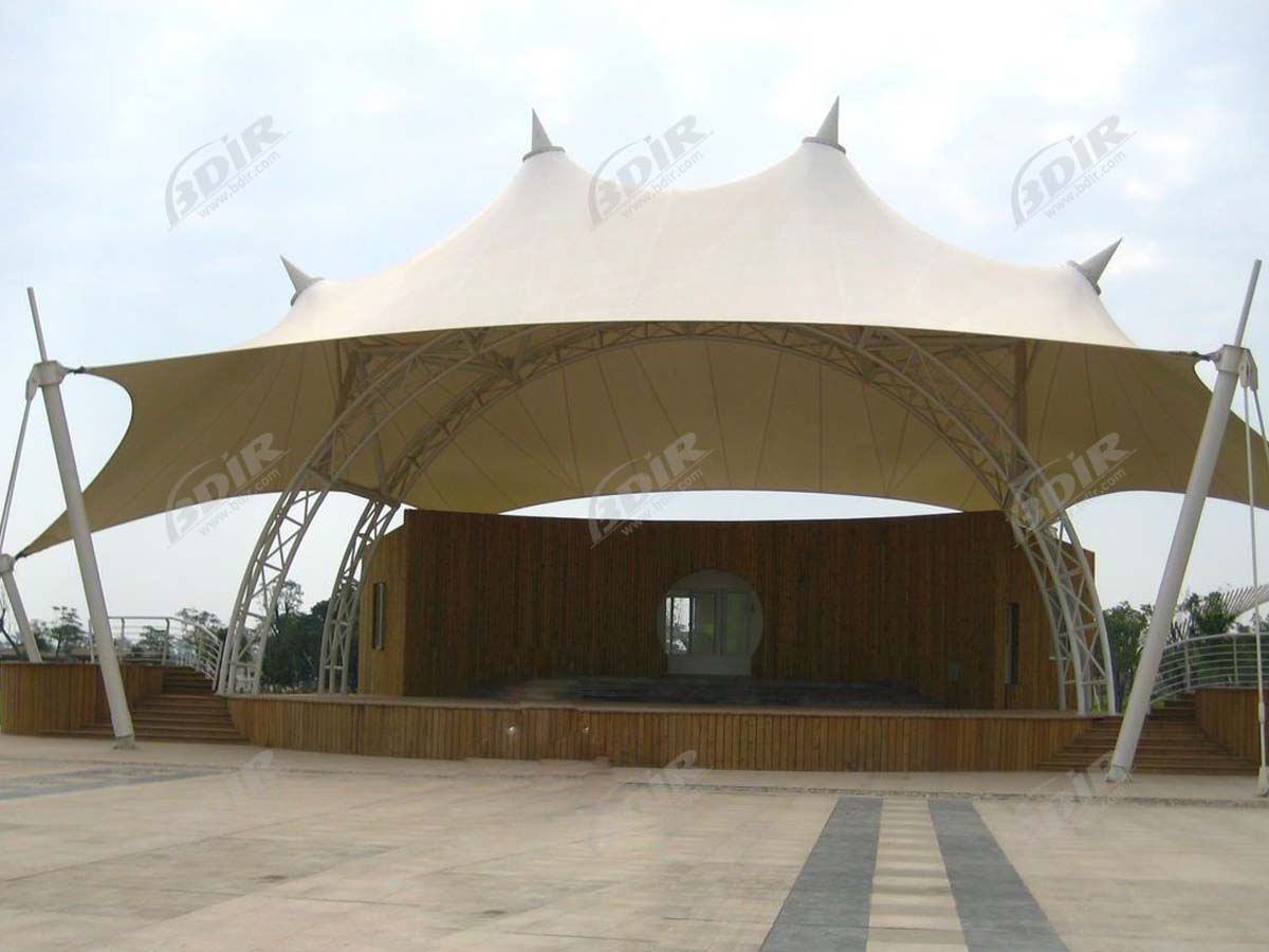 Structures Tendues pour Pavillon de Musique, Stade de Concerts, Événements en Plein Air