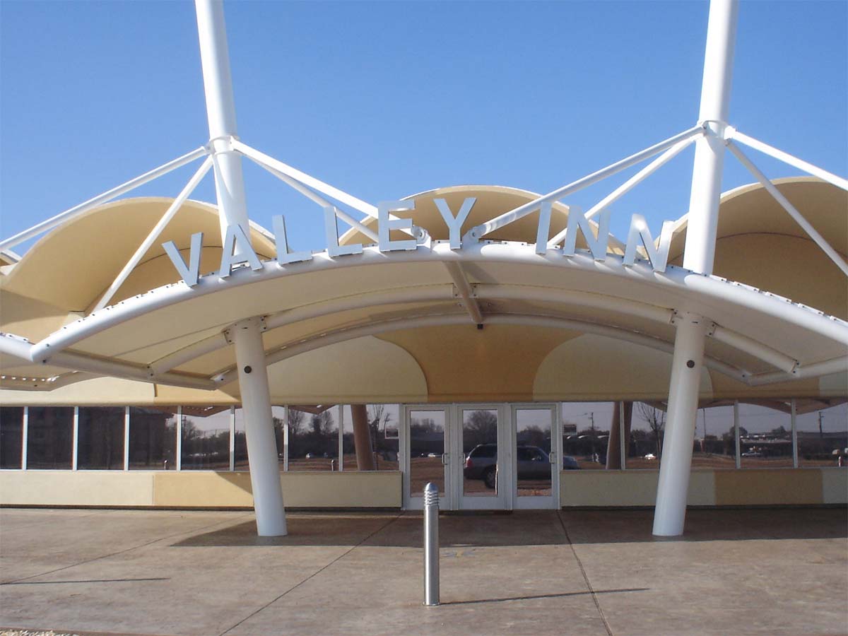 Cina Tensile Structures for Outlet Store - Commercial Awnings, Canopies, Shade pemasok Tensile Structures for Outlet Store - Commercial Awnings, Canopies, Shade