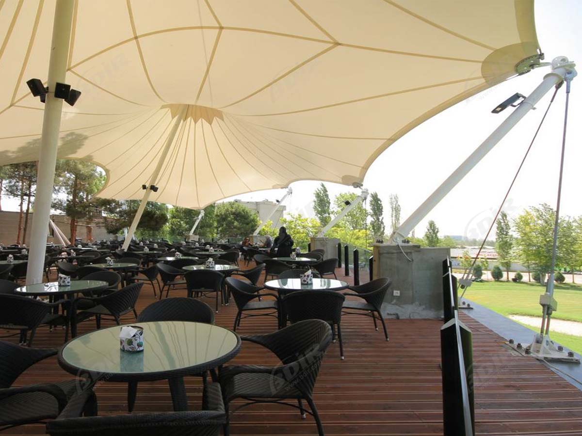 Tensile Structures for Restaurant | Open Air Food Court Canopies, Shades, Roof