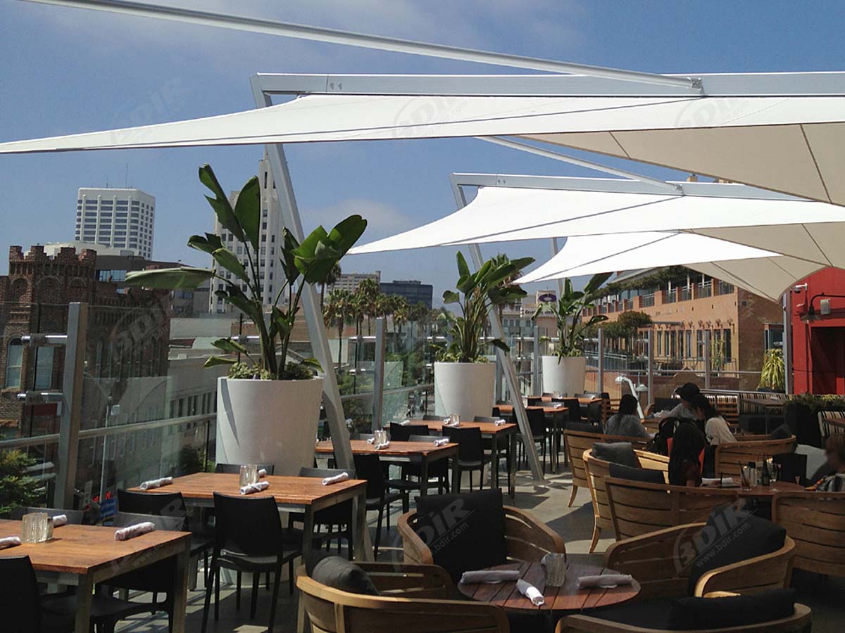 Tensile Structures for Restaurant Open Air Food Court Canopies