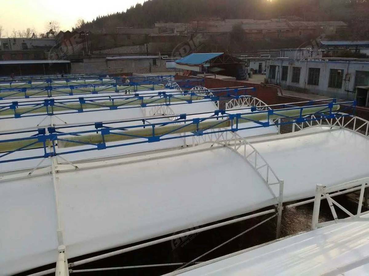 Tensile Structures for Sewage Water Treatment Plants, Green Roofs, Covers, Canopies