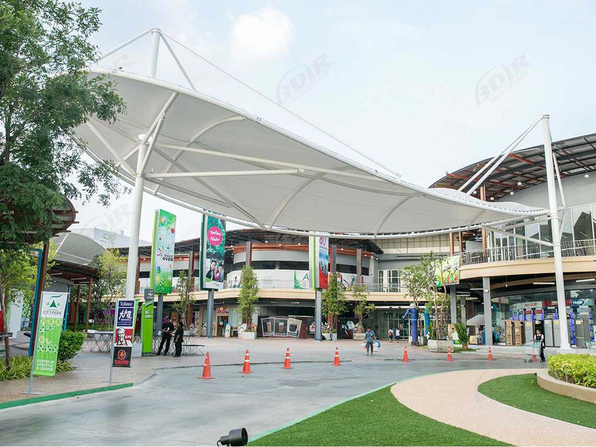 Custom Tensile Structures for Shopping Mall, Galleria Mall, Retail Centers, Plaza