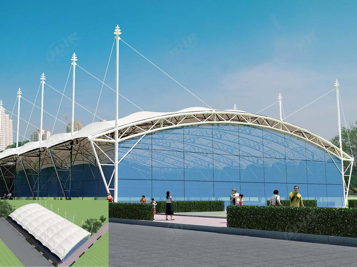 Tensile Structure for Badminton Court | Badminton Court Covers, Roofing Shade