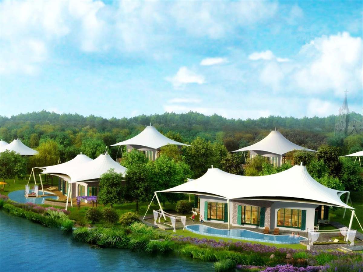 Hotel de Carpas de Lujo, Complejo de Tiendas de Campaña en la Jungla, Cabañas Ecológicas de Glamping - Isla del Principe