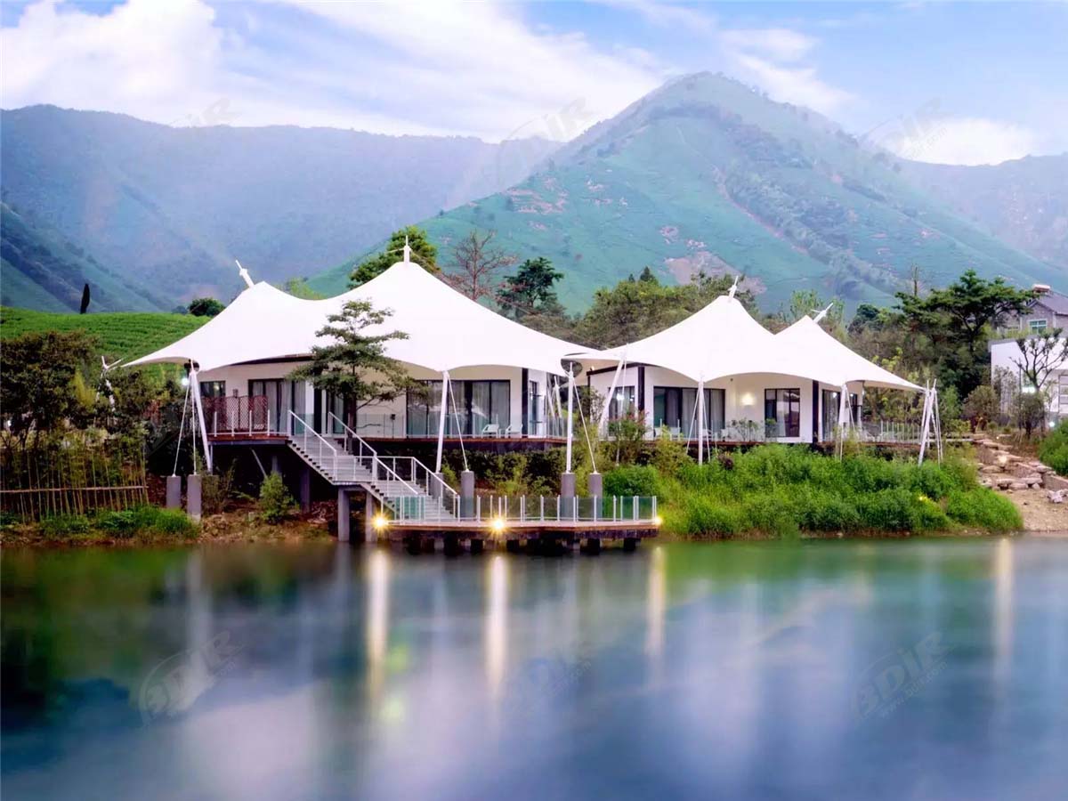 Hotel de Carpas de Lujo, Complejo de Tiendas de Campaña en la Jungla, Cabañas Ecológicas de Glamping - Isla del Principe