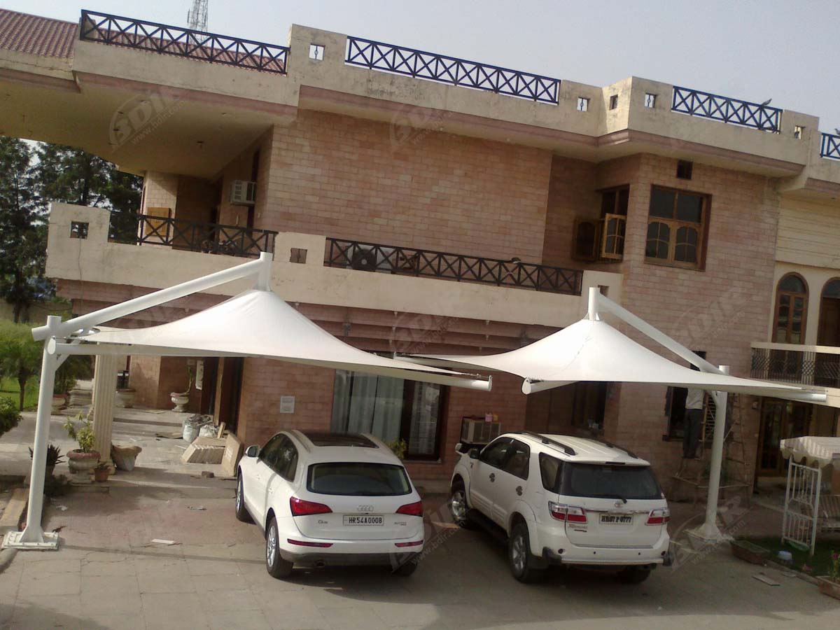 Umbrella Type Car Parking Sheds - Single Pole Car Parking Shades Shelter