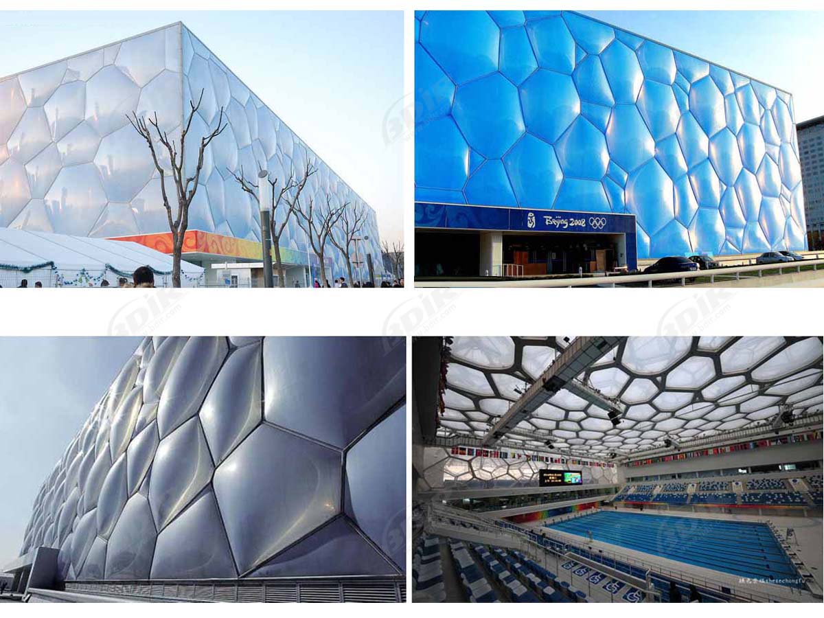 ลูกบาศก์น้ำ - โครงการแอปพลิเคชั่น ETFE ที่ใหญ่ที่สุดในโลก