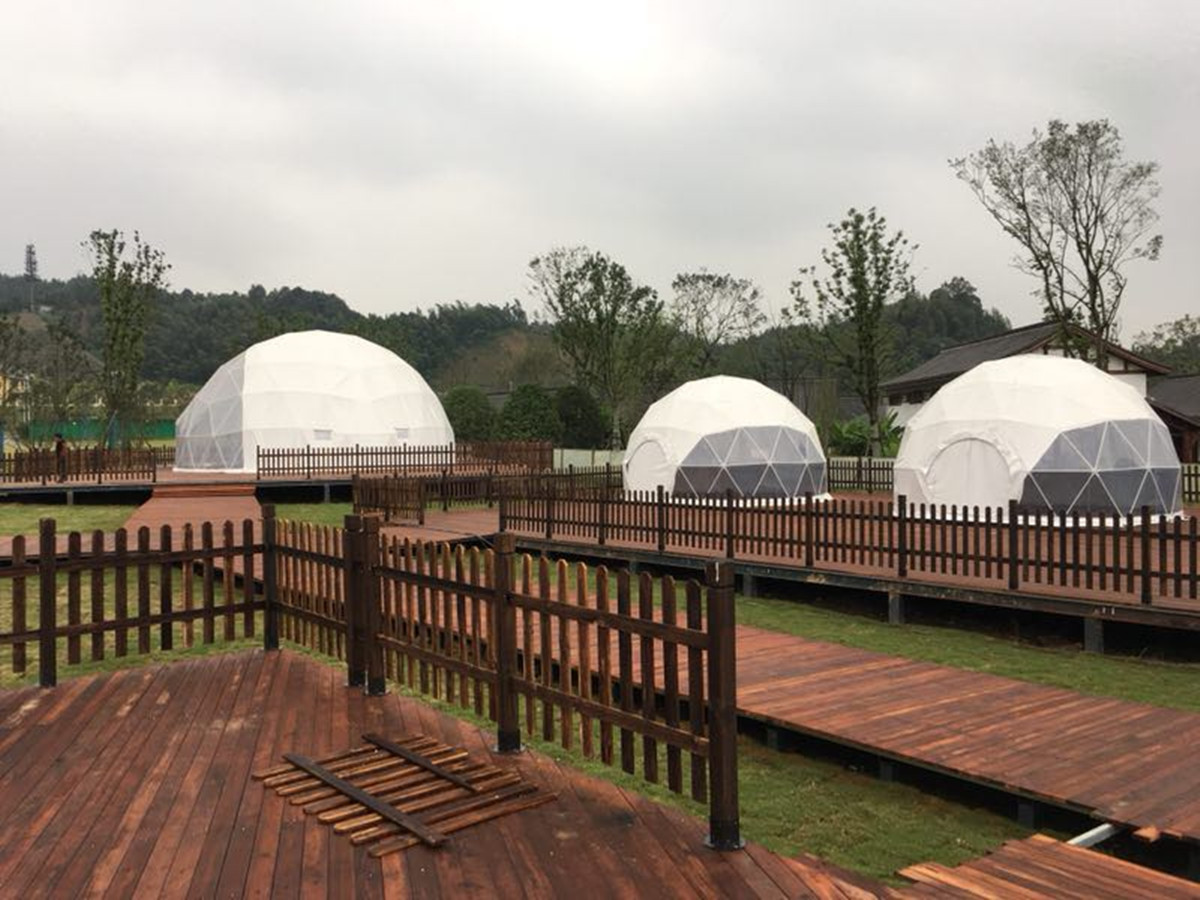 Bâtiments Extérieurs en Forme de Dôme | Tente de Camping Bulle - Hunan, Chine