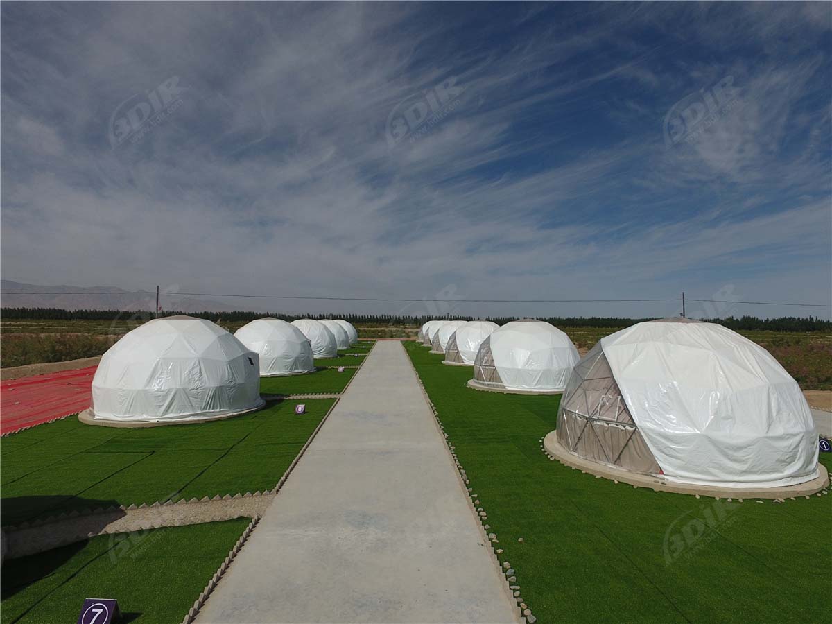 Luxuriöse Kuppelzelt-Lodges, Luxuriöser Eco-Dome-Campingplatz in Der Roten Wüste