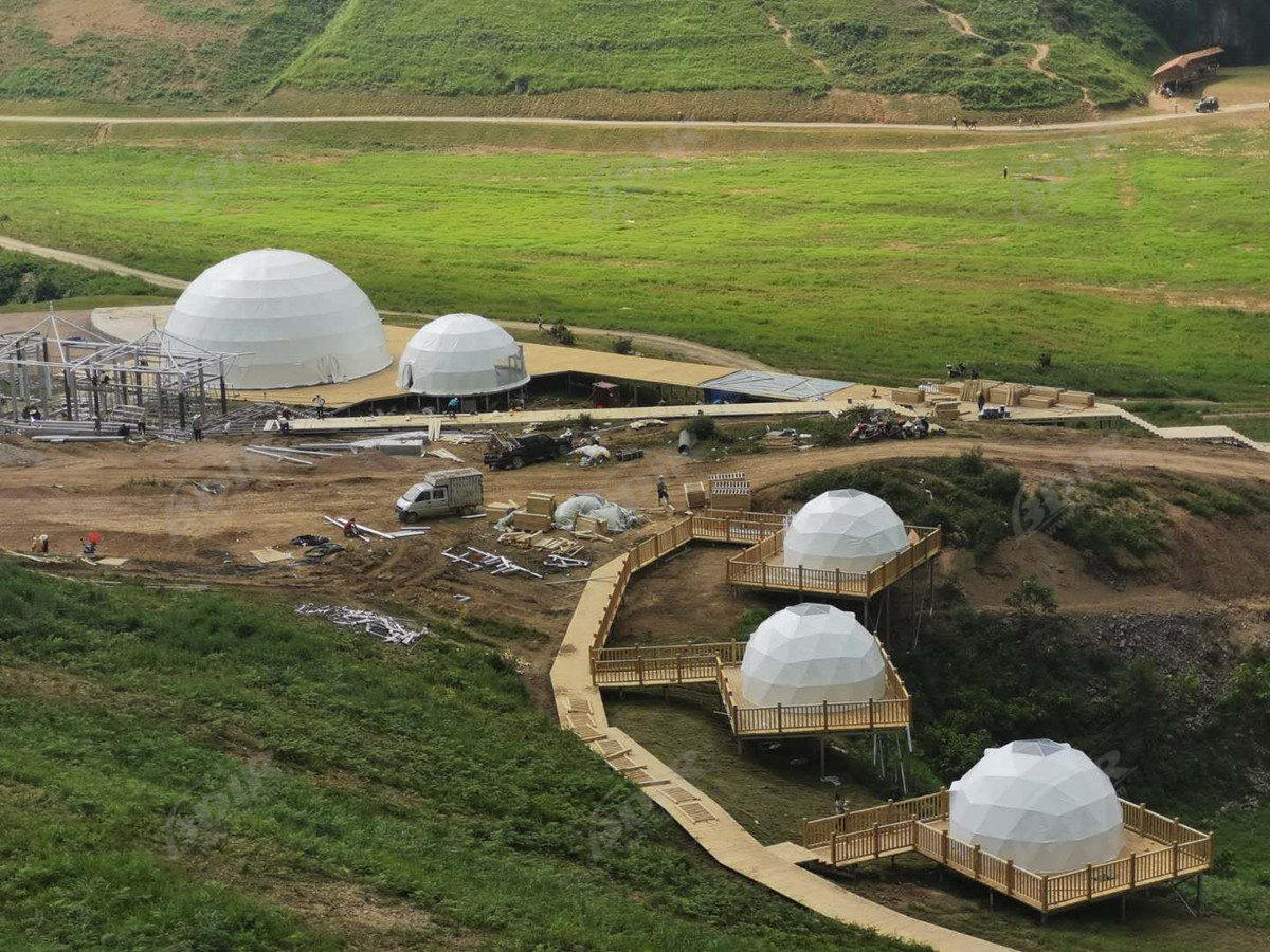 12 Stuks Eco Geodetische Woonhuizen | Duurzame Accommodatie voor Koepels - Hunan, China