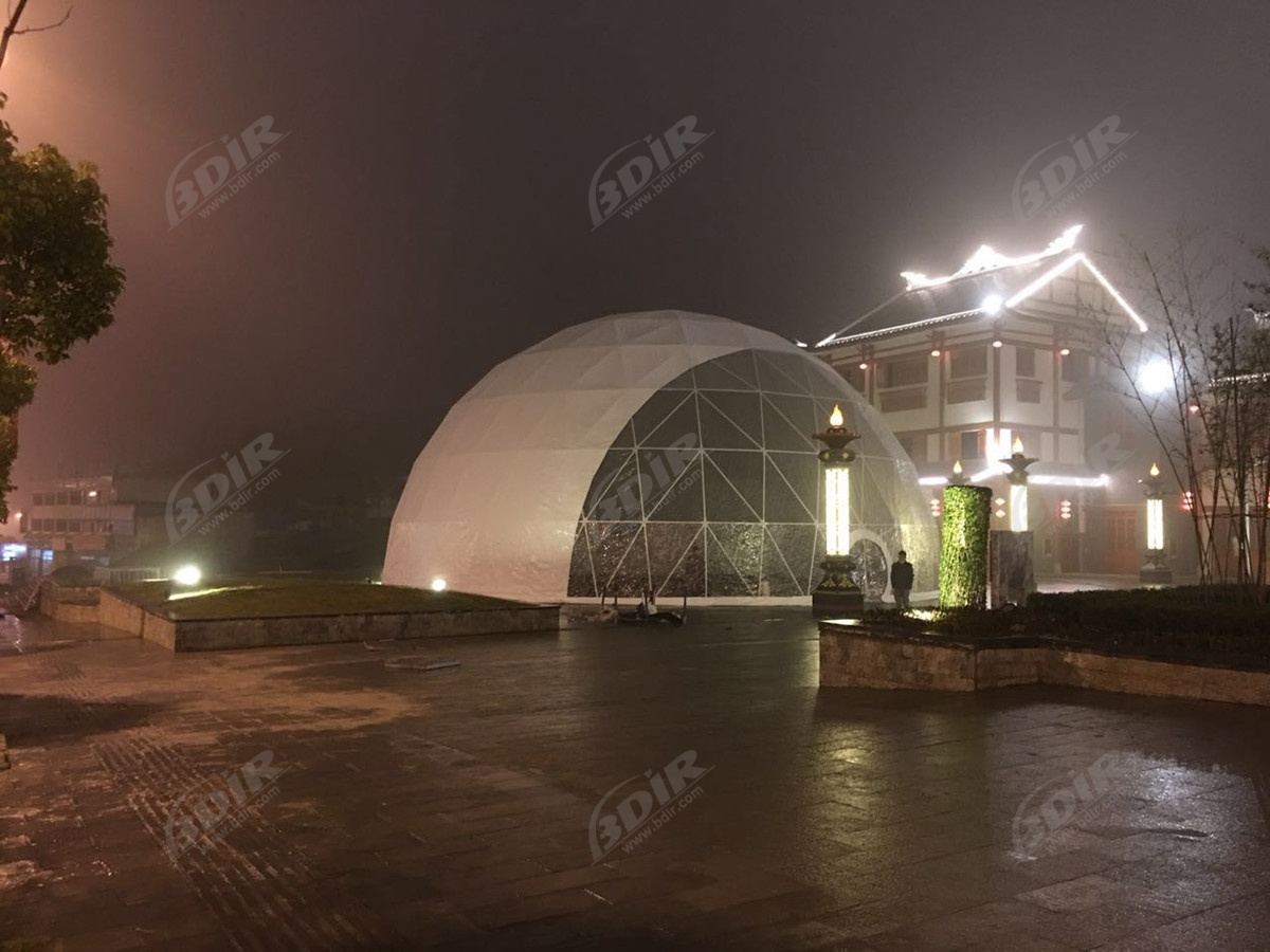 20 م كشك معرض تجاري مبتكر | قبة المعارض | خيمة الحدث في الهواء الطلق - قويتشو ، الصين