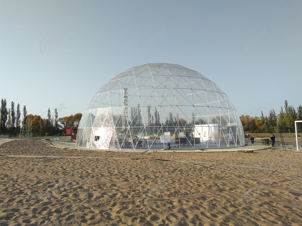 Structures de Tente D"Événement Commercial Extérieur Transparent de 25M - Dunhuang, Gansu
