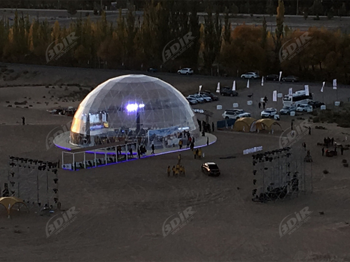 Estructuras Transparentes de Carpa para Eventos Comerciales Al Aire Libre de 25 M - Dunhuang, Gansu