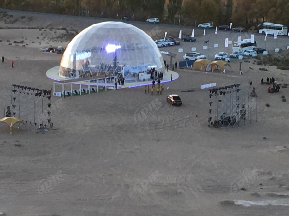25M Struktur Tenda Acara Komersial Luar Ruangan Transparan - Dunhuang, Gansu