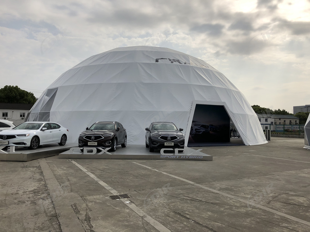 28M Large Commercial Event Dome Tent Structures For Trade Show & Car Exhibition