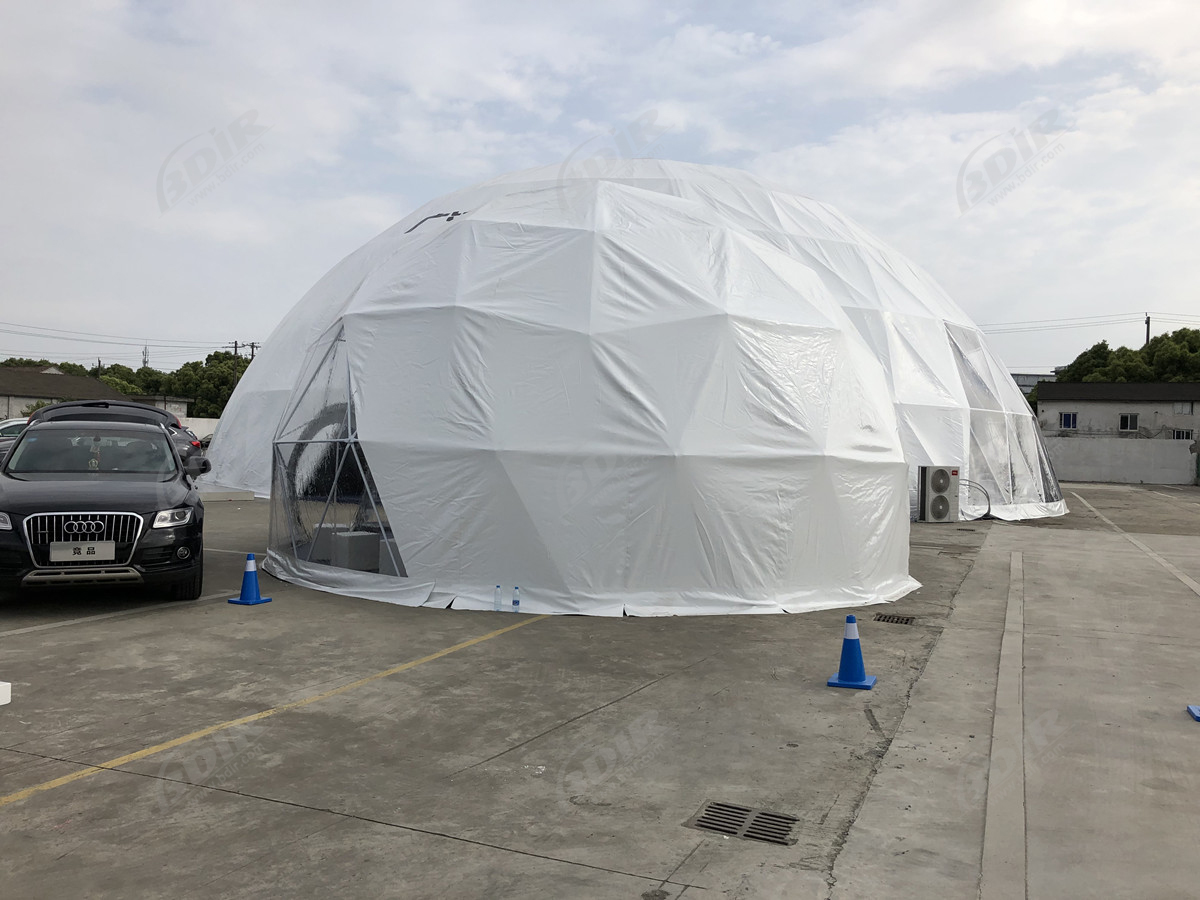 28M Große Kuppelzeltstrukturen Für Kommerzielle Veranstaltungen Für Messen und Autoausstellungen