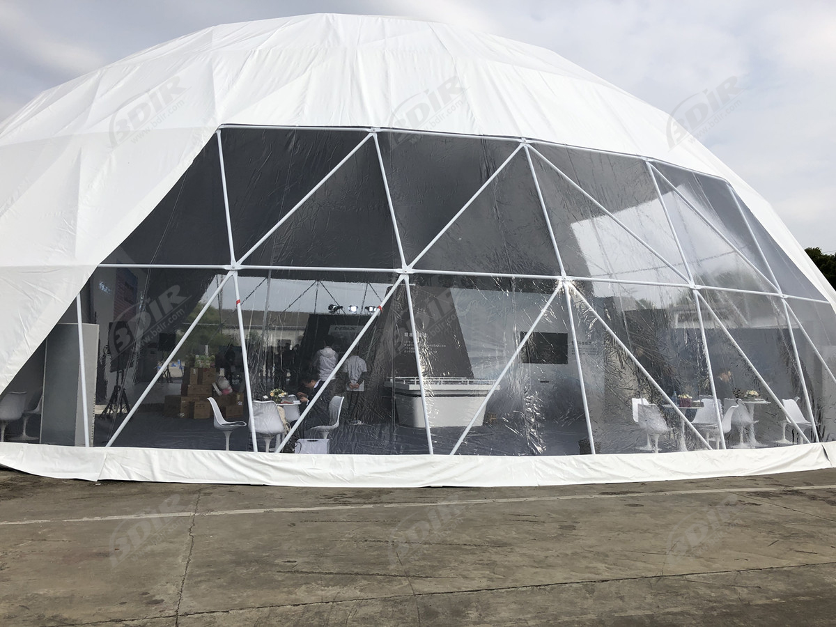 28M Struktur Tenda Kubah Acara Komersial Besar Untuk Pameran Dagang &Amp; Pameran Mobil