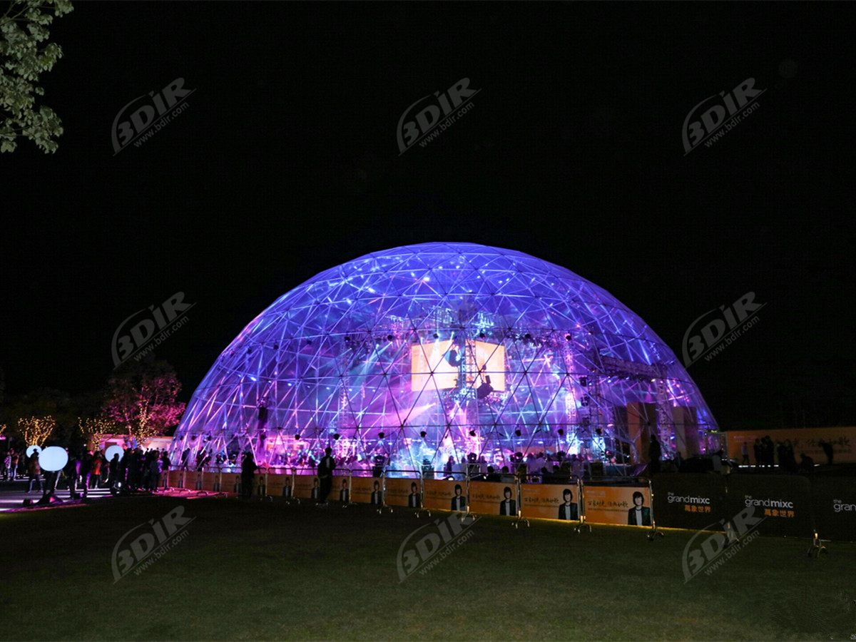 Structure de Tente Événementielle Commerciale de 35 M | Concerts de Dôme en Plein Air - Zhuhai, Chine