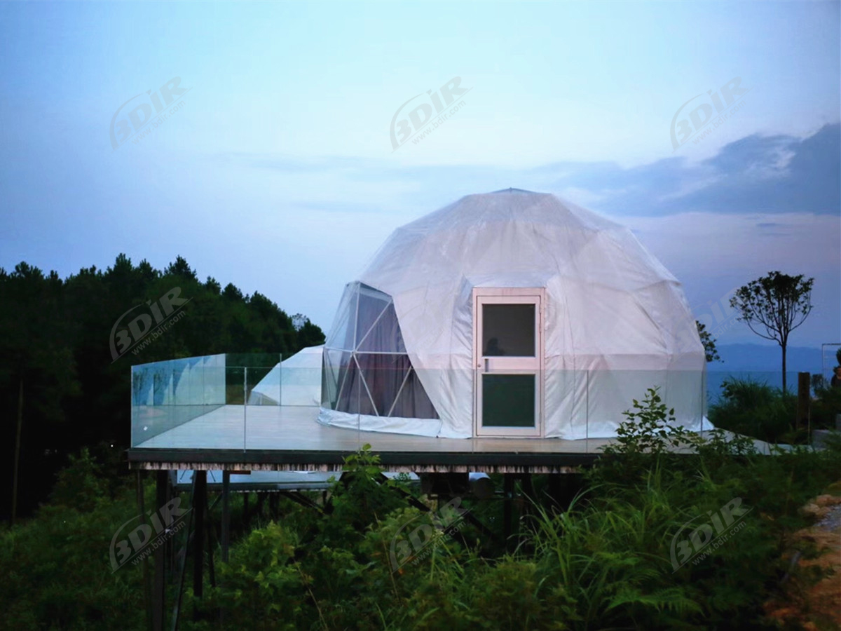 Snow Proof PVC 6m Diameter Winter Camping Geodesic Igloo Dome Tent