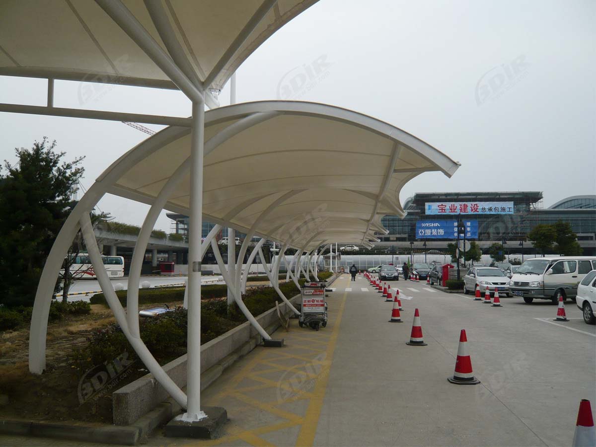 Abris de Stationnement pour l'Aéroport International de Xiaoshan - Hangzhou, Chine