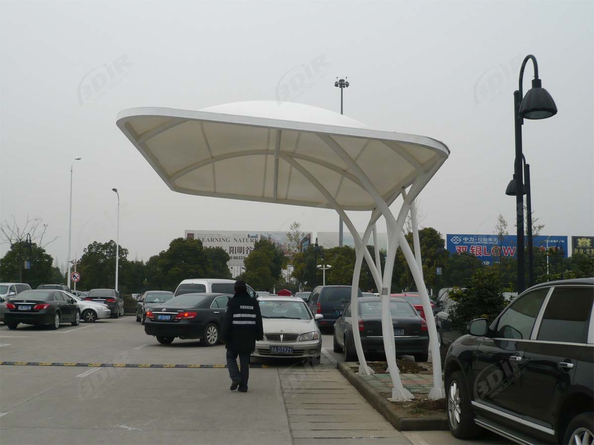 Abrigos de Estacionamento para o Aeroporto Internacional Xiaoshan - Hangzhou, China