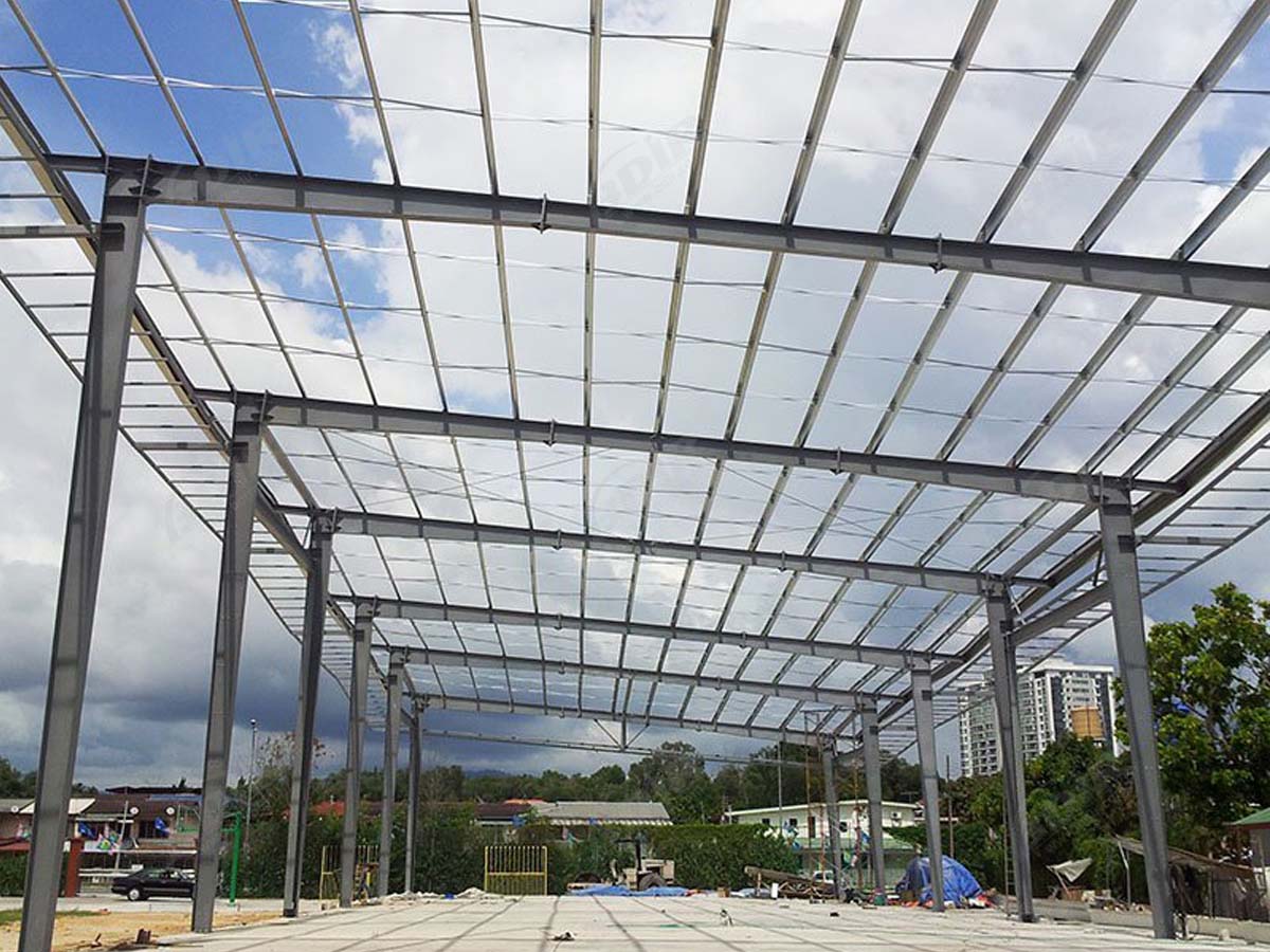 Chongzen Middle School Tensile Roof Structure - Sabah, Malaysia