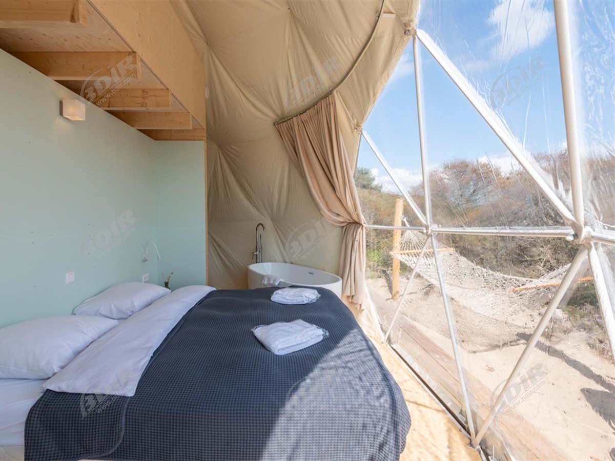 خيمة ذات قبة مزدوجة متصلة وأماكن إقامة فاخرة مريحة صديقة للبيئة - هولندا