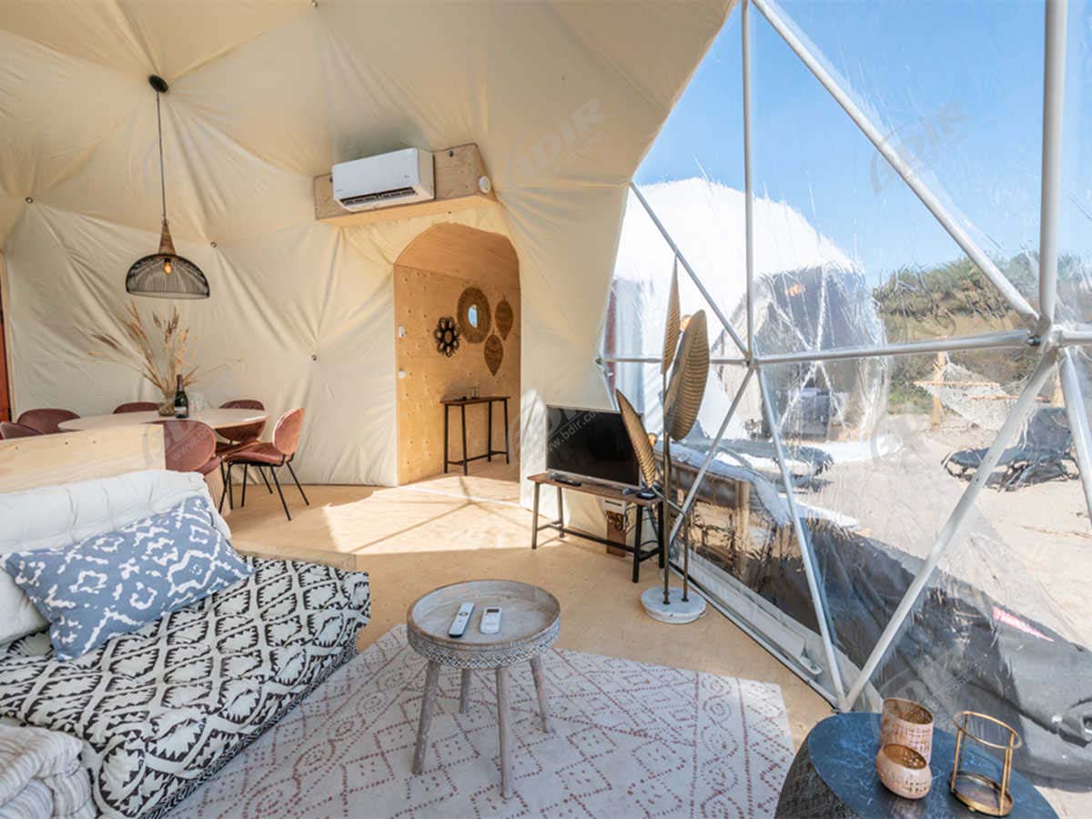 Tente Double Dôme Connectée Et Hébergement Glamping Éco-Confortable - Pays-Bas
