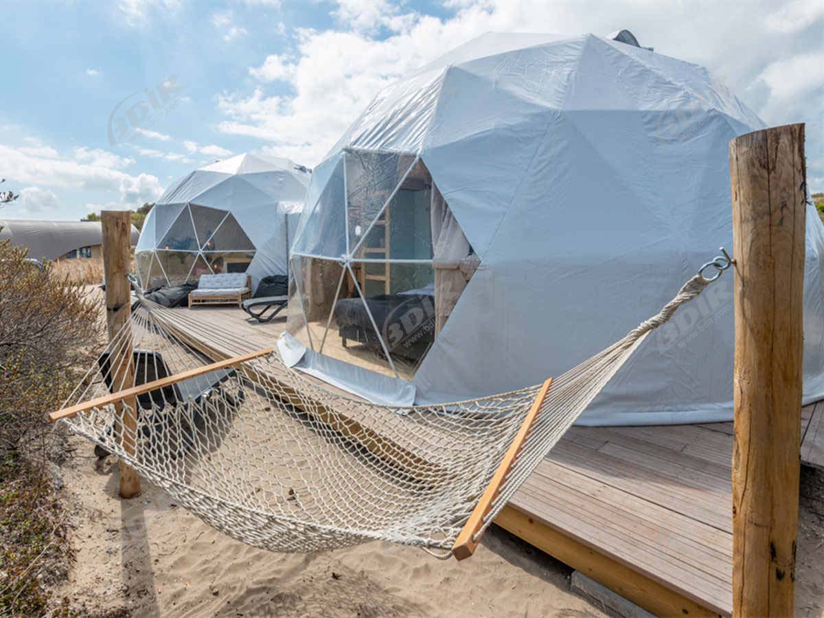 خيمة ذات قبة مزدوجة متصلة وأماكن إقامة فاخرة مريحة صديقة للبيئة - هولندا