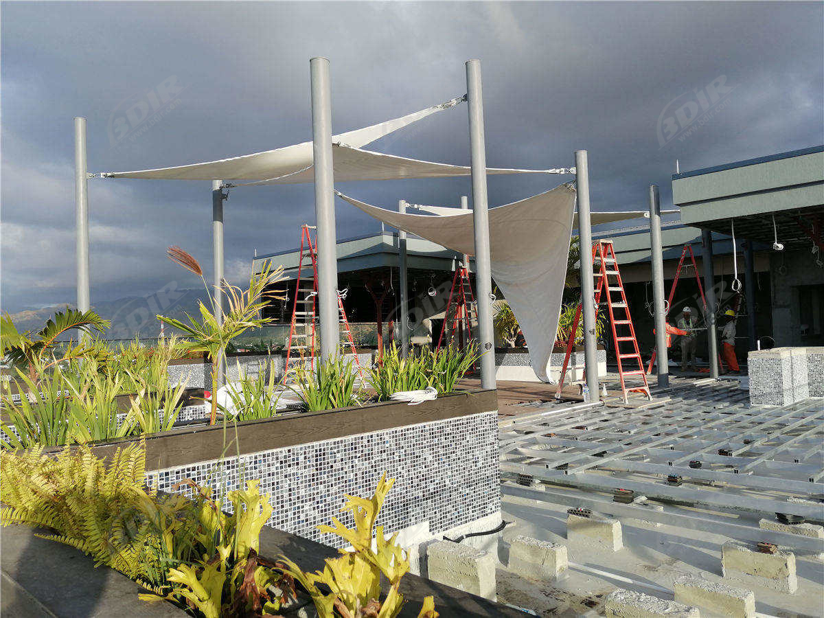 Arquitetura de Vela de Paisagem de Tensão Personalizada - Ilha de Palmeiras, Timor Leste