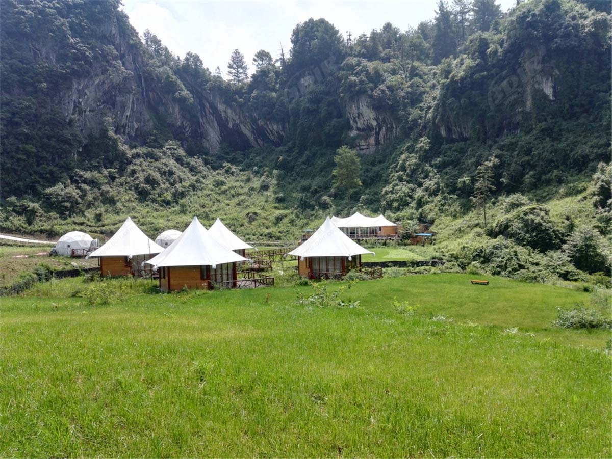 Desain Tenda Mewah Berkemah Resort, Glamping Pemasok Tenda - Chongqing, Cina