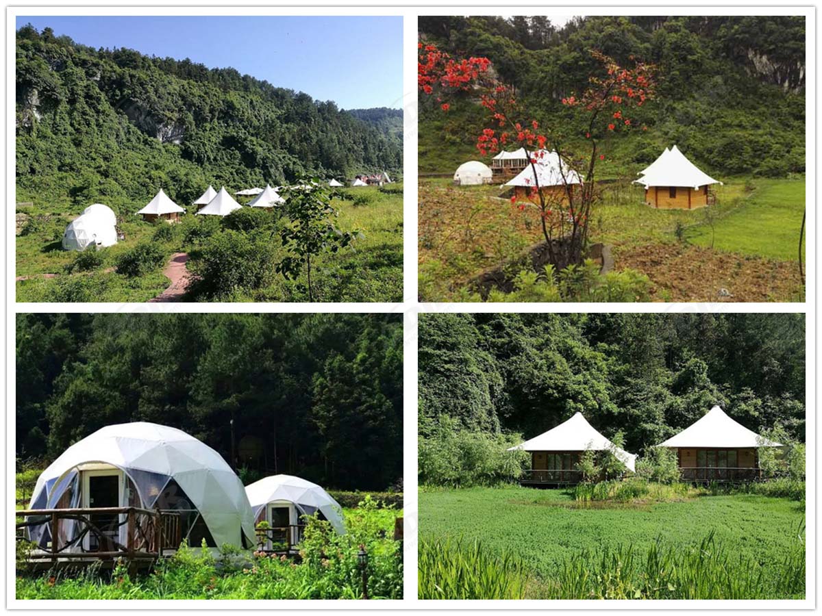 Progettare Resort di Lusso per Tende da Campeggio, Fornitore di Cabine per Tende Glamping - Chongqing, Cina