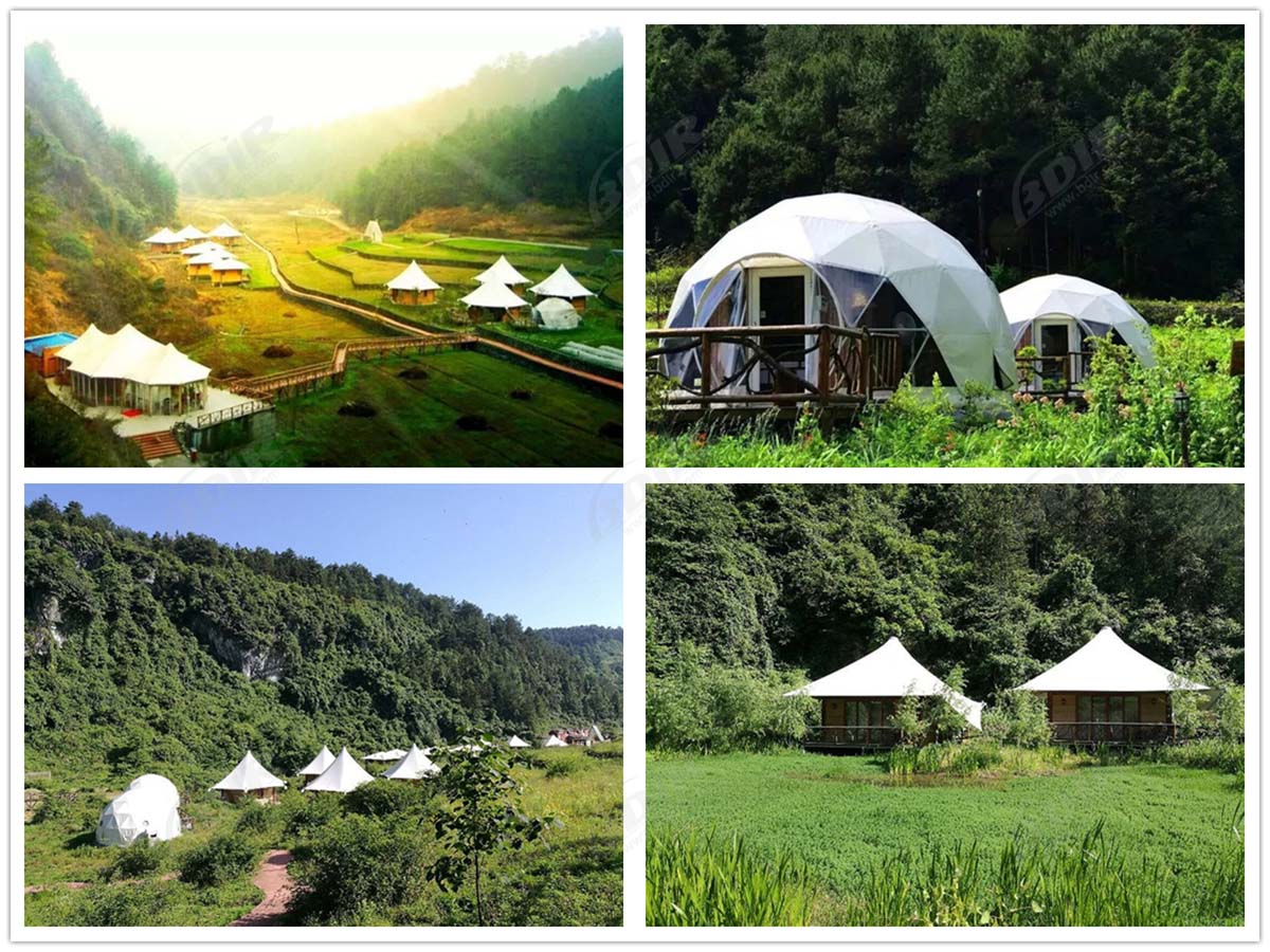 Progettare Resort di Lusso per Tende da Campeggio, Fornitore di Cabine per Tende Glamping - Chongqing, Cina