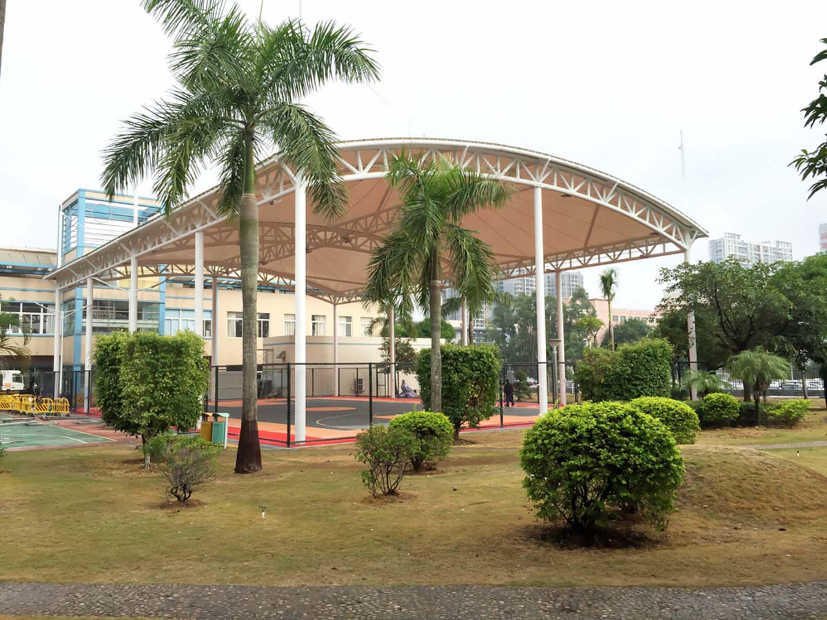 Dongfeng Honda Basketball & Sports Courts Tensile Shade Structure - Huizhou, China