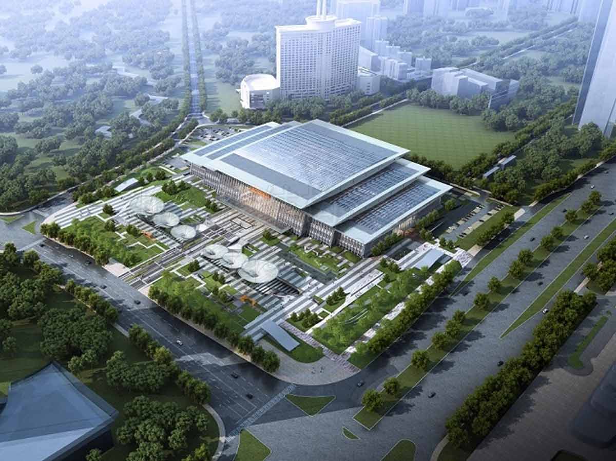 dongguan civic center ETFE وسادة هوائية هيكل غشاء