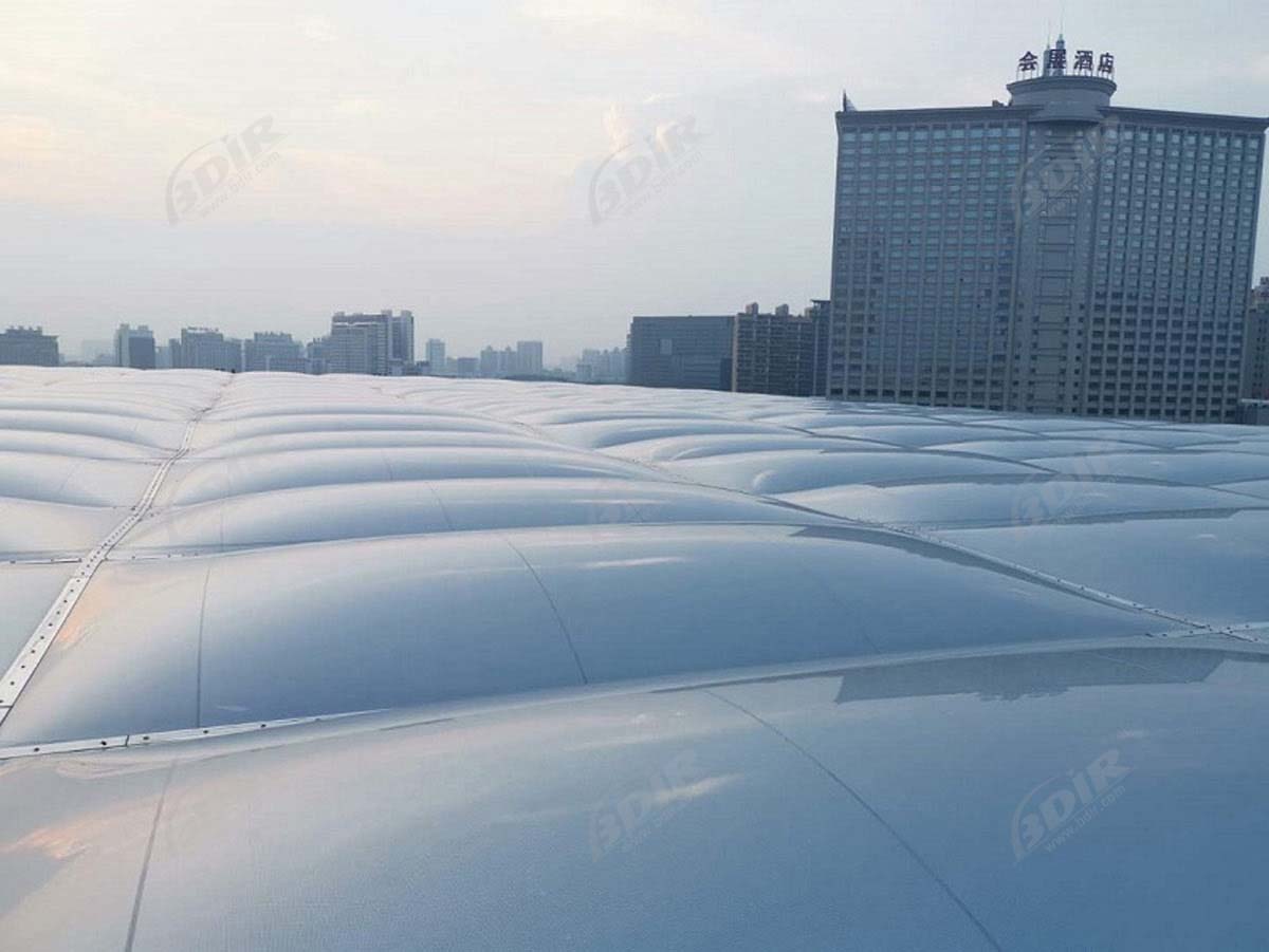 dongguan civic center ETFE وسادة هوائية هيكل غشاء