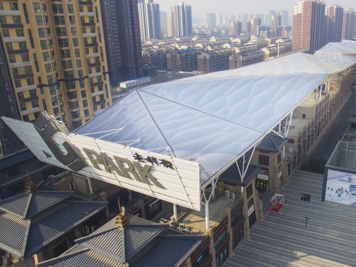 Cuscino per Cuscino ETFE per Centro Business G-Park | Il Più Grande Baldacchino Gonfiabile A Membrana ETFE Nell'Ovest Della Cina