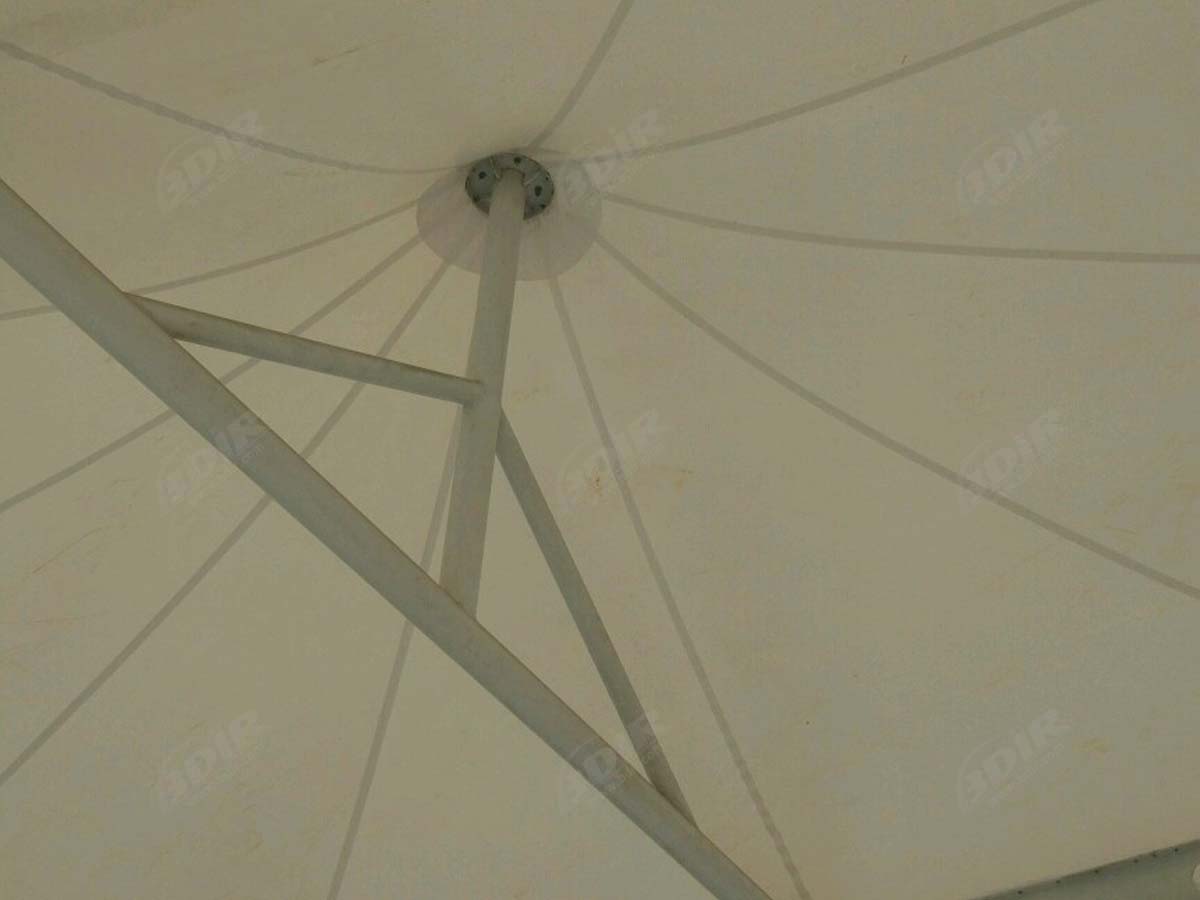 PVDF Fabric Tensile Structure for Guangzhou Art School Grandstand & Stage Roof