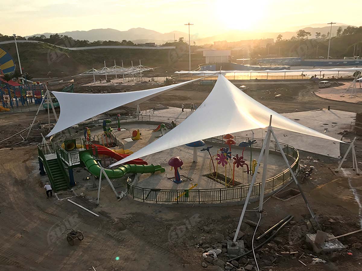 PVDF Fabric Tensile Structure for Outdoor Aquatic Parks - Ganzhou, China