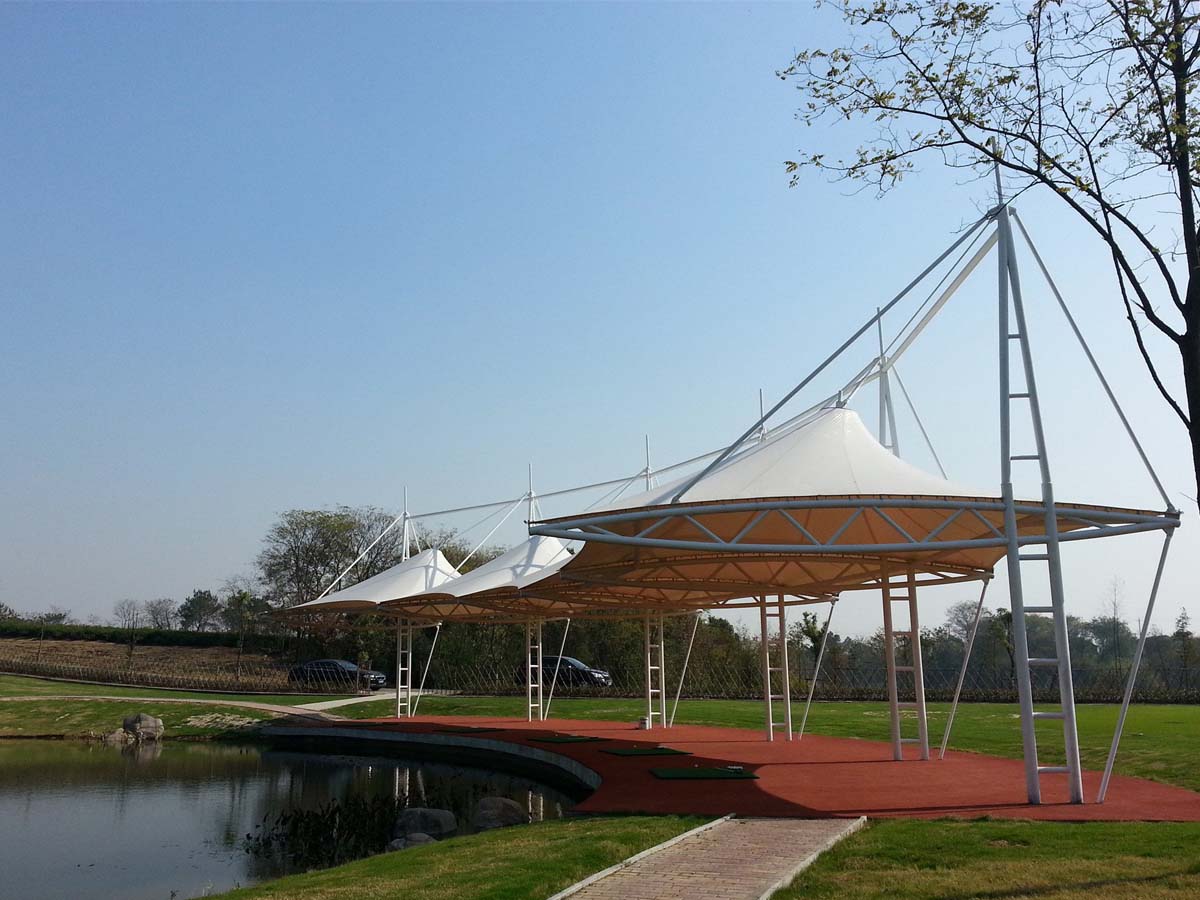 Estructura Extensible de Tela PVDF para Jardines al Aire Libre & Parks - Suzhou, China