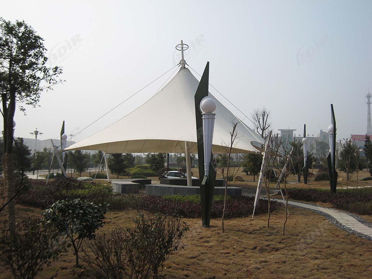 Tensostruttura in Tessuto PVDF per Giardini Esterni Parks & - Suzhou, Cina