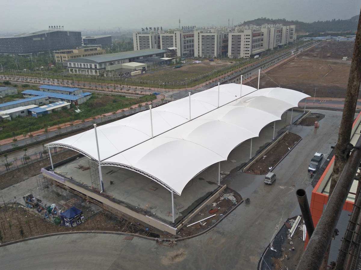 China PVDF Weefsel Trekstructuur voor Auto Parkeerplaatsen Luifel in Jiangsu Zhongli Groep leverancier PVDF Weefsel Trekstructuur voor Auto Parkeerplaatsen Luifel in Jiangsu Zhongli Groep
