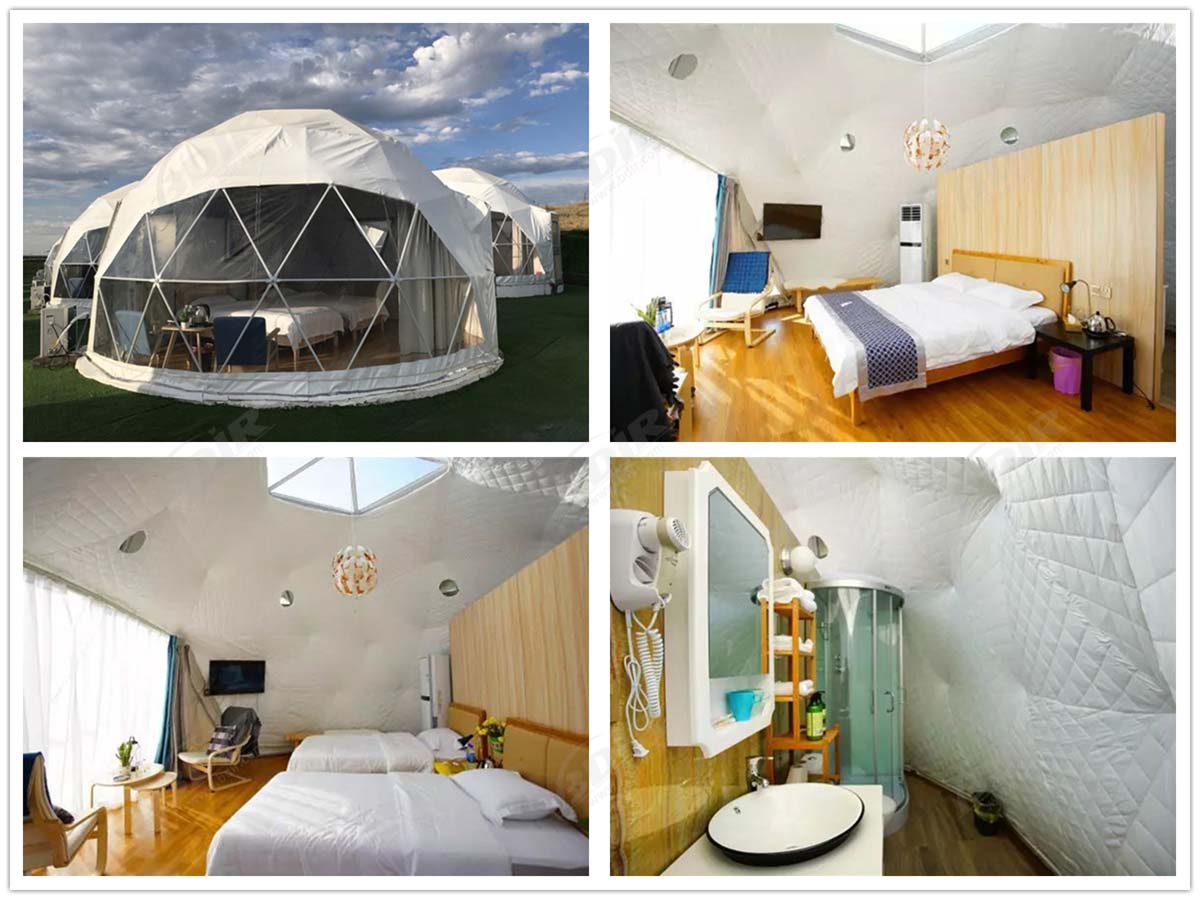 Geodesic Dome Tent Hotel, Eco Domes Lodges for The Prairie Camping Site