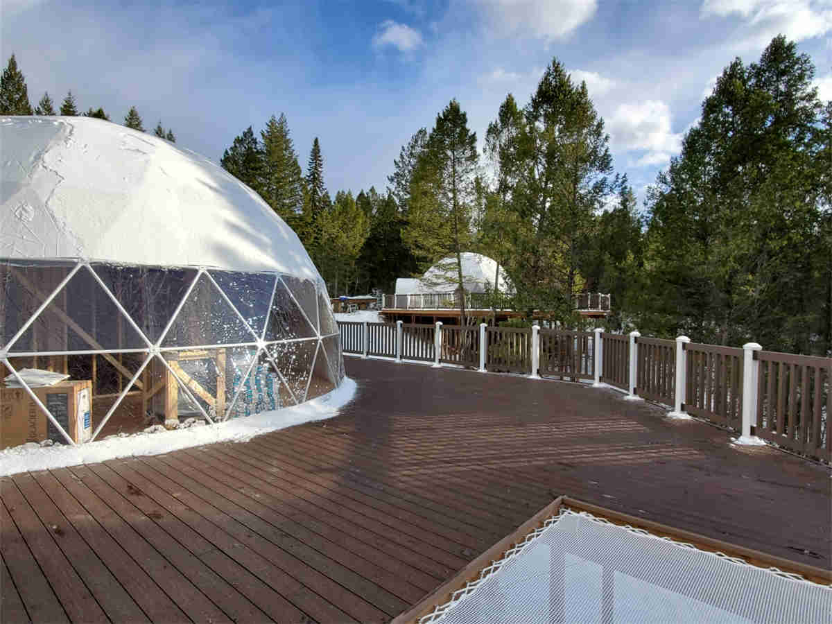 Domo geodésico glamping en plena naturaleza en Horche (Guadalajara)