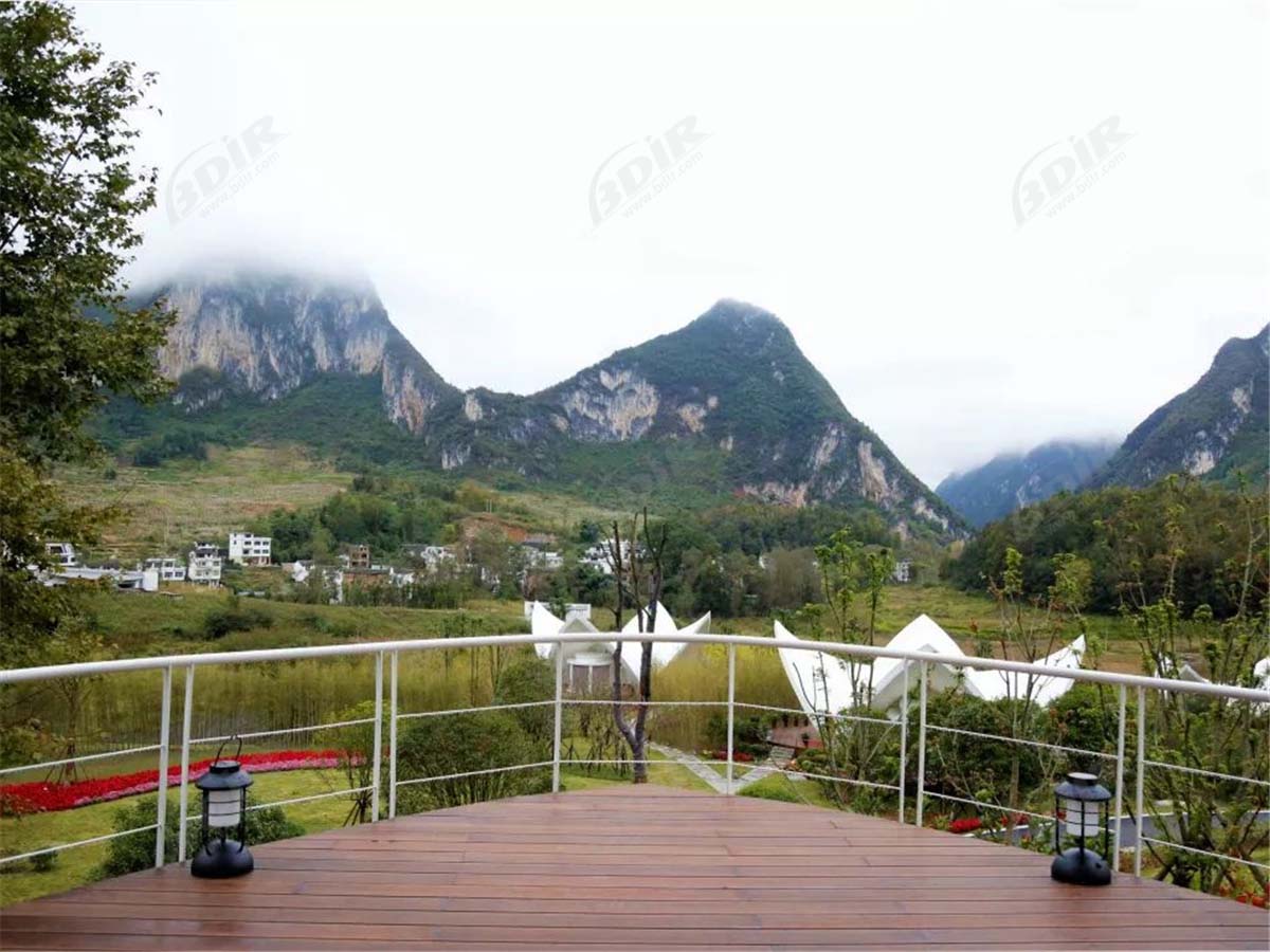 Resort de Tendas High-End para Acomodações de Acampamento Ao Ar Livre - Guizhou, China