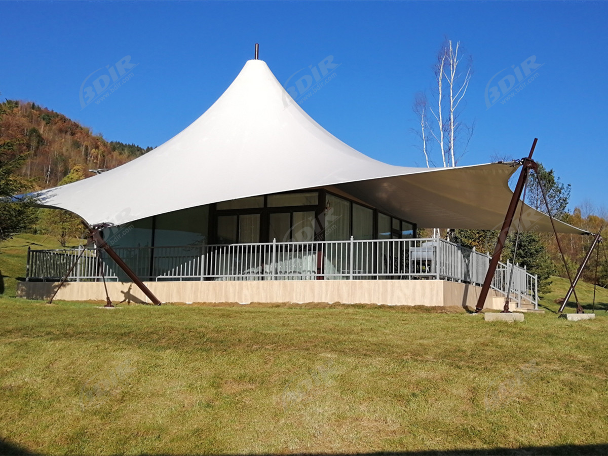 Casas Minúsculas em Quintal de Luxo, Barracas de Camping e Acomodações em Chalés Ecológicos - Yichun, China