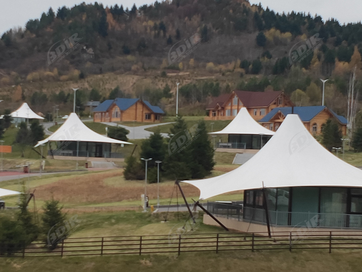 Halaman Belakang Mewah Rumah Mungil Berkemah Tenda & Amp; Akomodasi Eco Lodge - Yichun, Cina