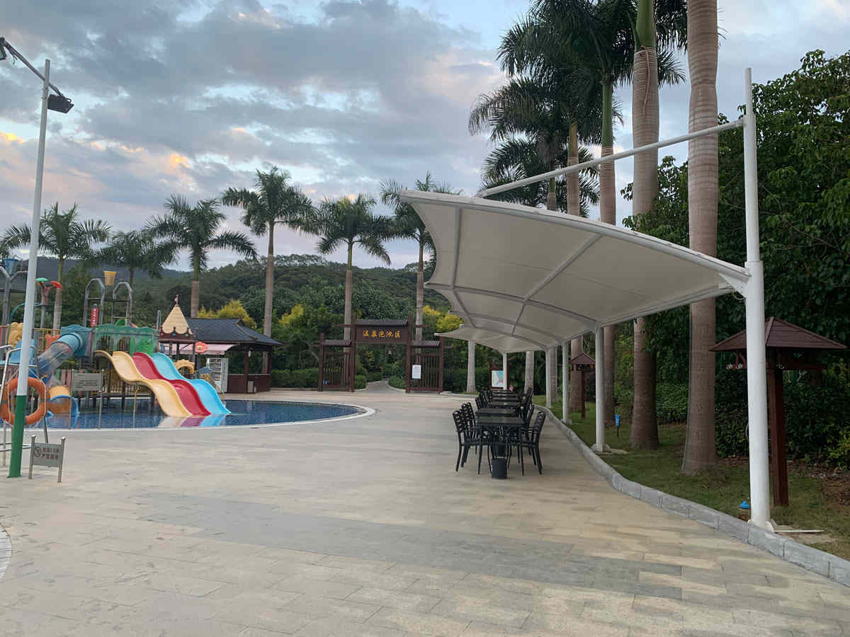 Membrane Shade Structure For Rest Area - Huizhou, China